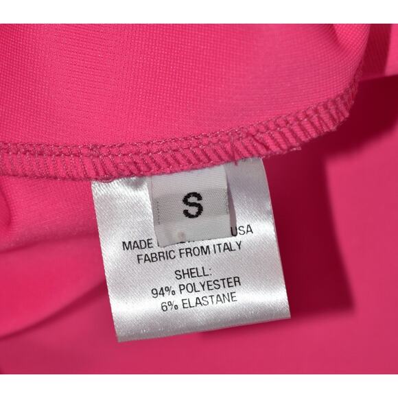 C0 NEW AREA BY BARNEY'S NEW YORK Pink Crystal Embellished Bottom Trim Top Size S - Picture 9 of 9